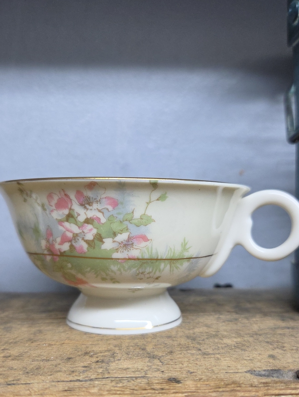 Vintage Theodore Haviland New York Footed Tea Cup Set Of 2